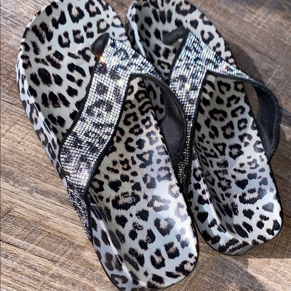 Leopard Print Women's Sandals - Picture 2 of 5